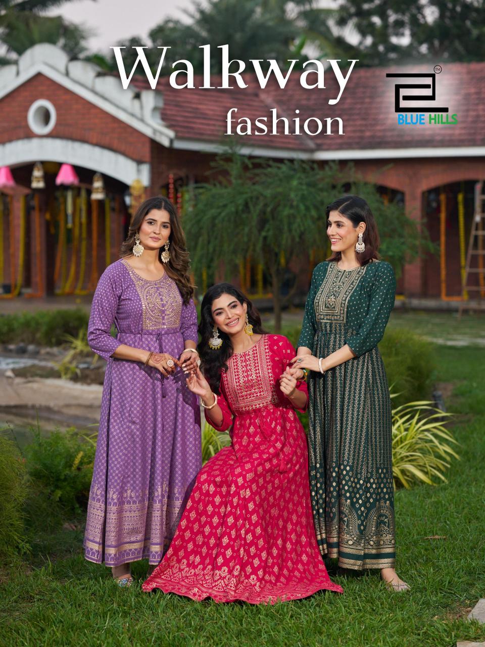 Blue Hills Walkway Fashion catalog kurti wholesale rate