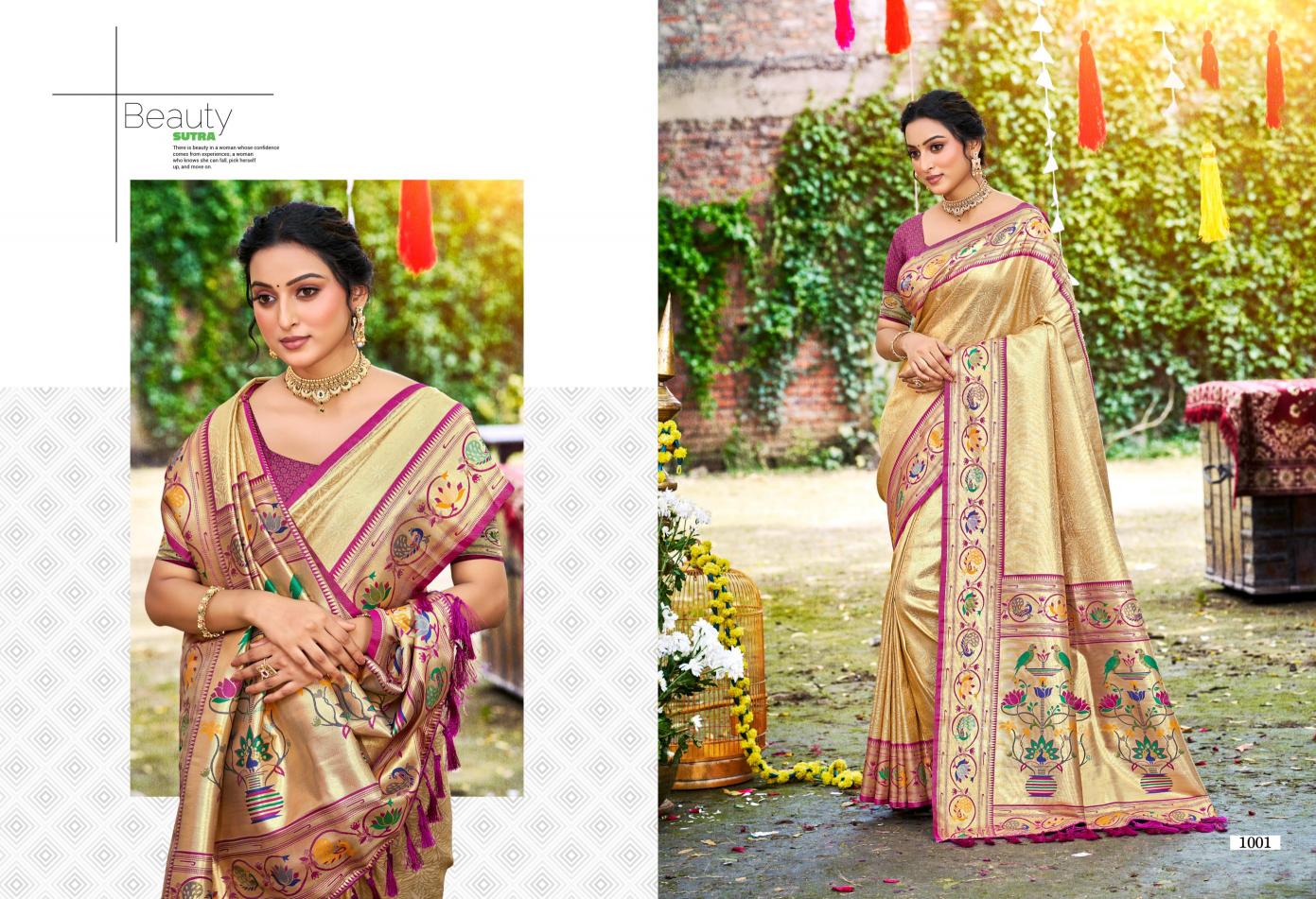 Bunawat - Aadya SIlk Sangam Prints SILK Woven Work Traditional Saree