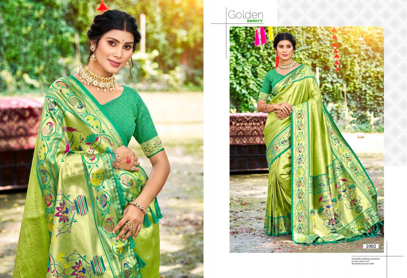 Bunawat - Aadya SIlk Sangam Prints SILK Woven Work Traditional Saree