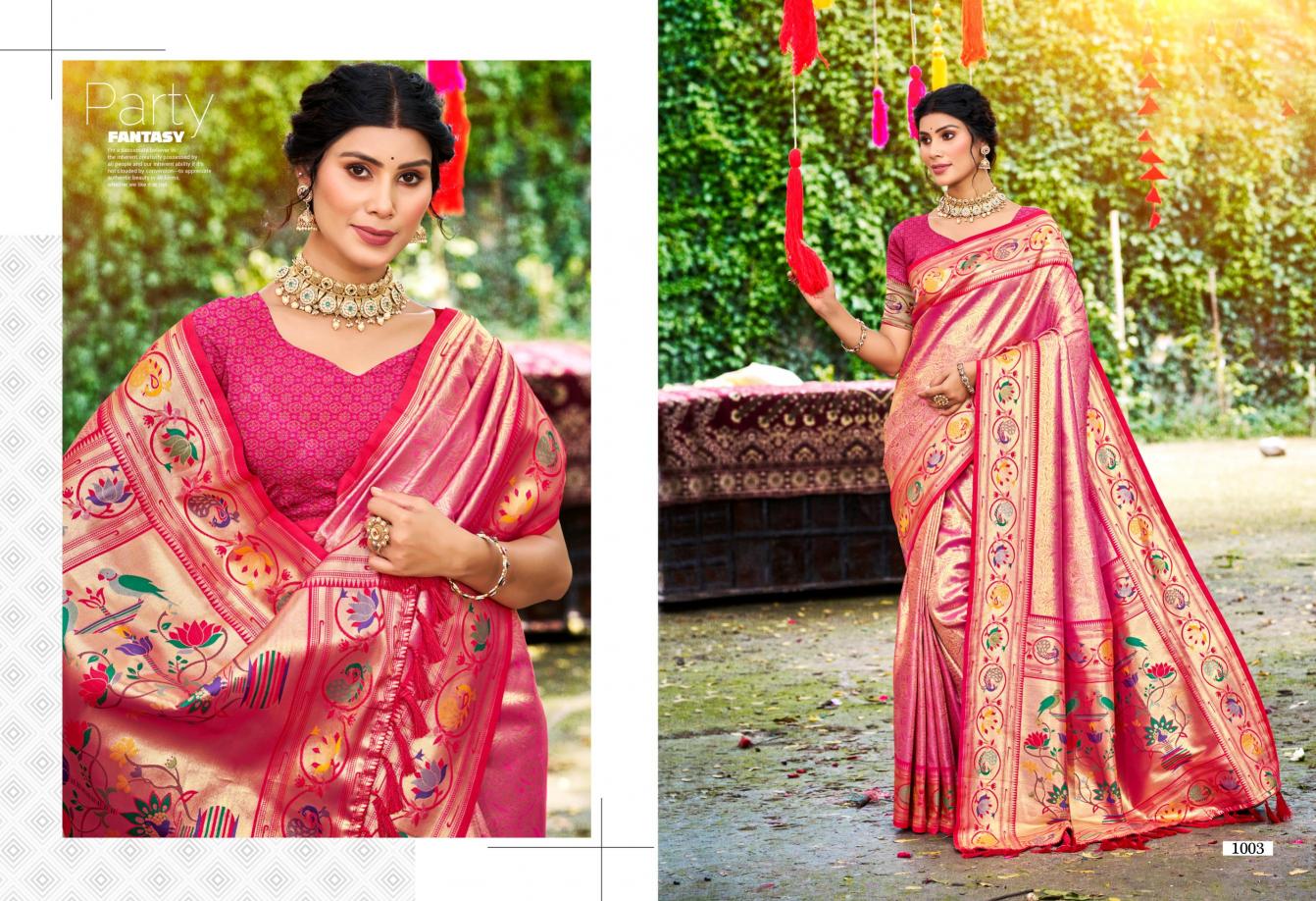 Bunawat - Aadya SIlk Sangam Prints SILK Woven Work Traditional Saree