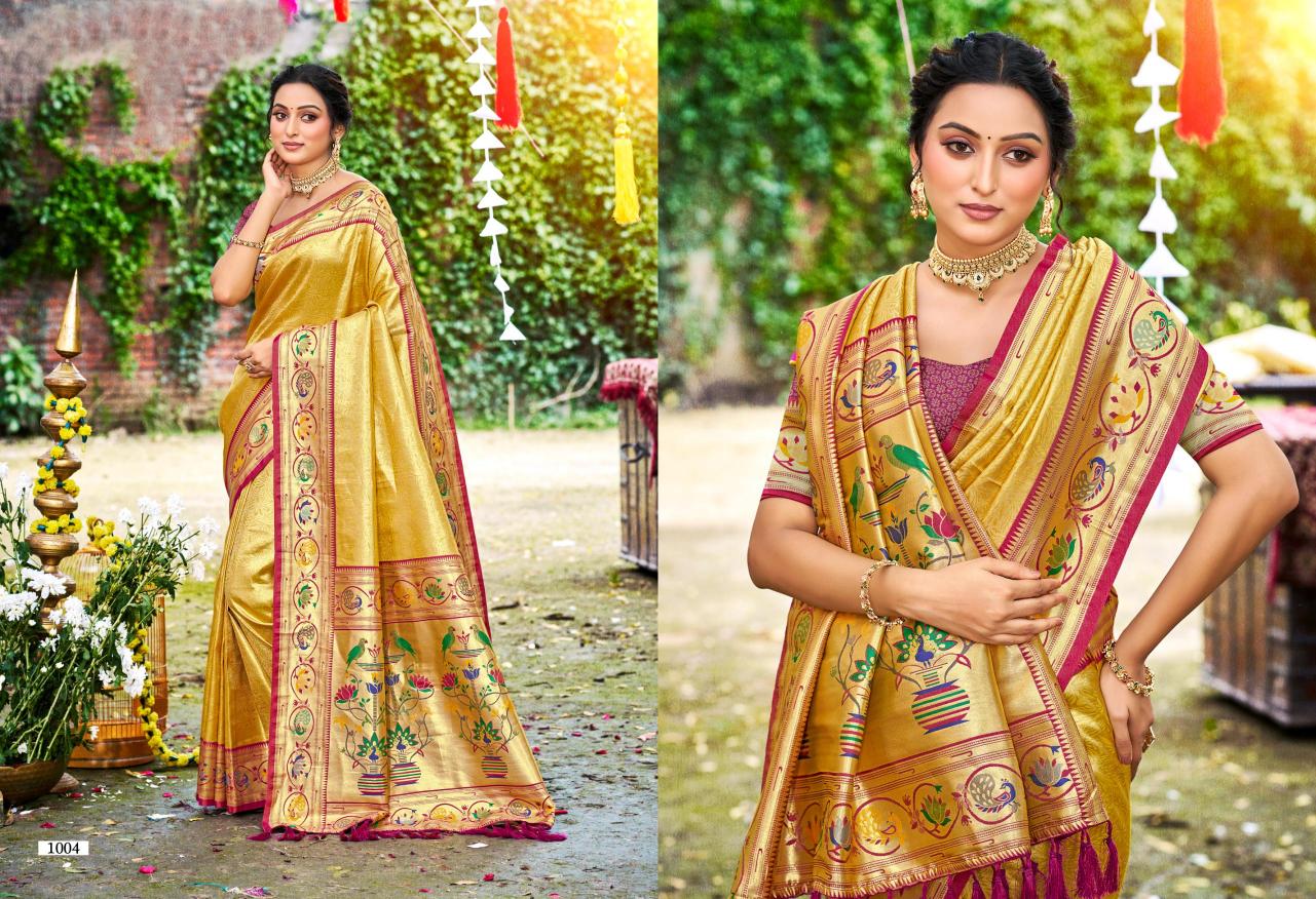 Bunawat - Aadya SIlk Sangam Prints SILK Woven Work Traditional Saree