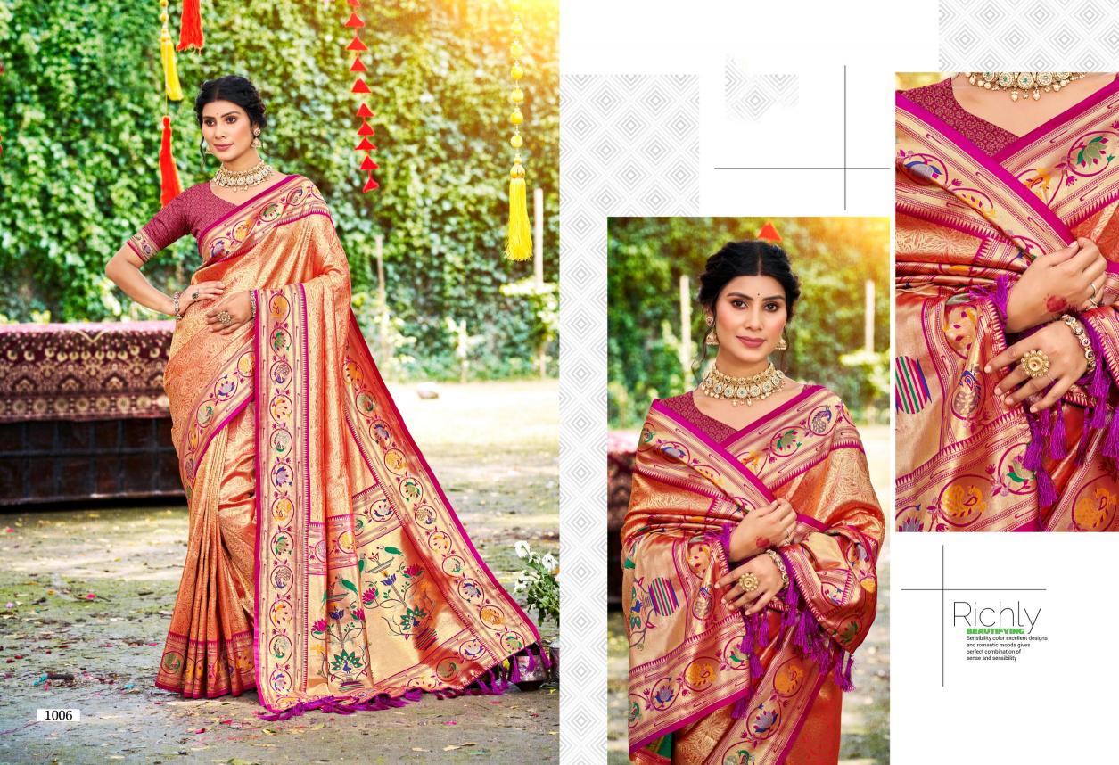 Bunawat - Aadya SIlk Sangam Prints SILK Woven Work Traditional Saree