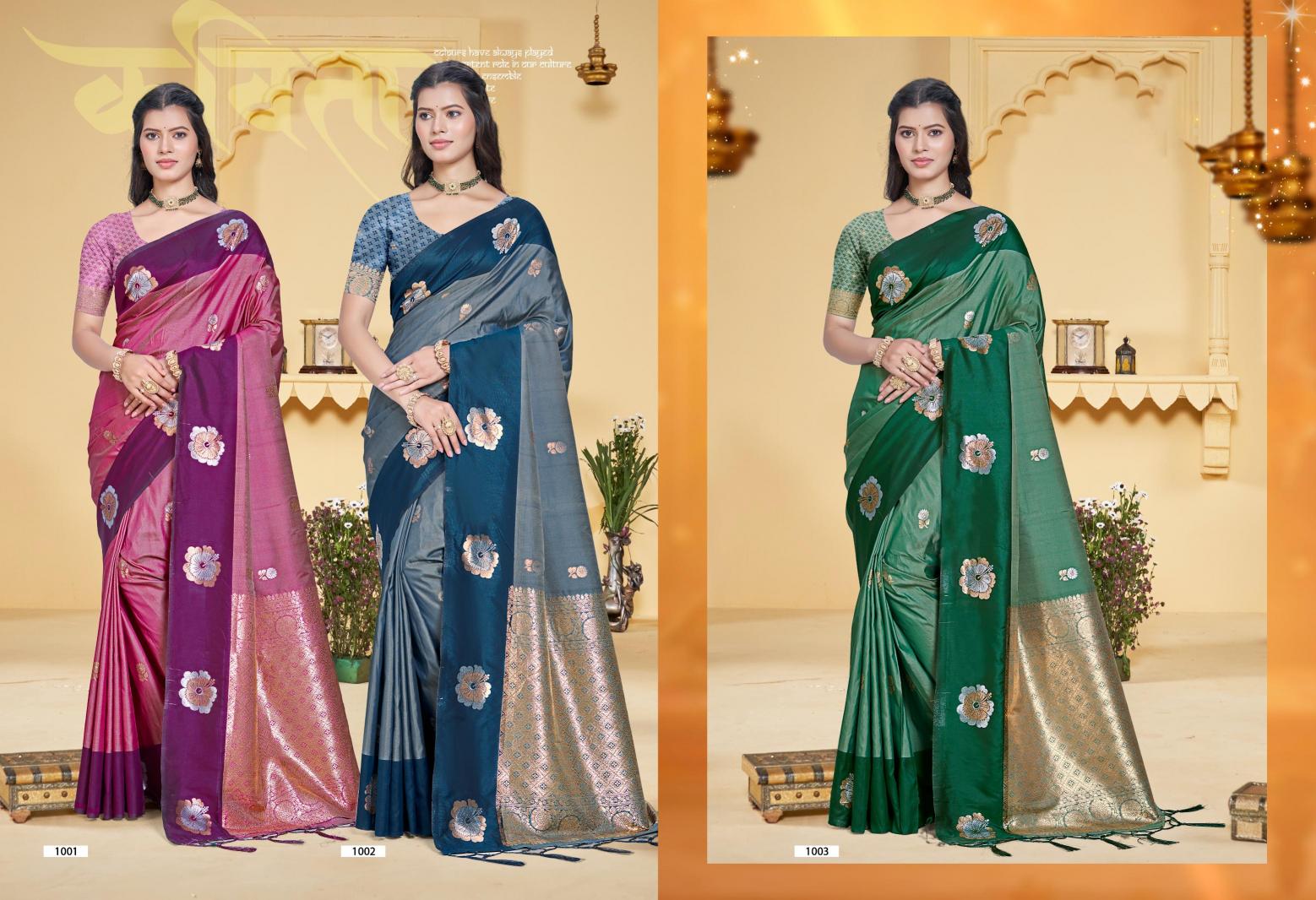 Bunawat - Angel SIlk Sangam Prints SILK Woven Work Traditional Saree