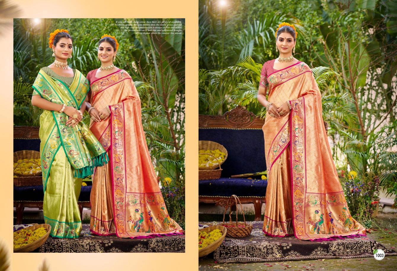 Bunawat - Kanchan Silk Sangam Prints SILK Woven Work Traditional Saree