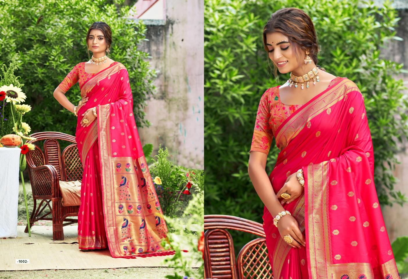 Bunawat - Mala Silk Sangam Prints SILK Woven Work Traditional Saree