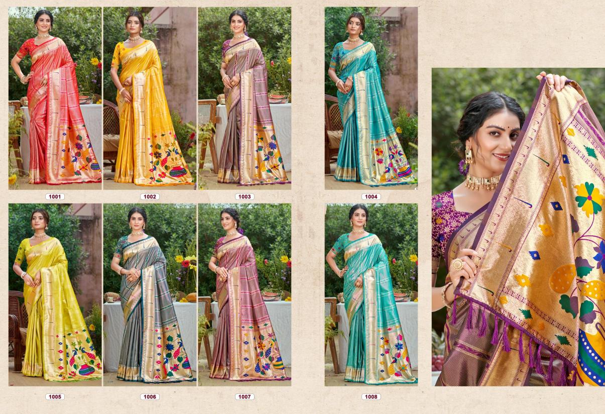 Bunawat - Rithika Silk Sangam Prints SILK Woven Work Traditional Saree