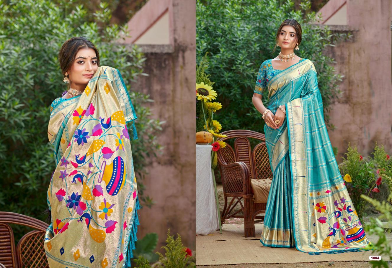 Bunawat - Rithika Silk Sangam Prints SILK Woven Work Traditional Saree