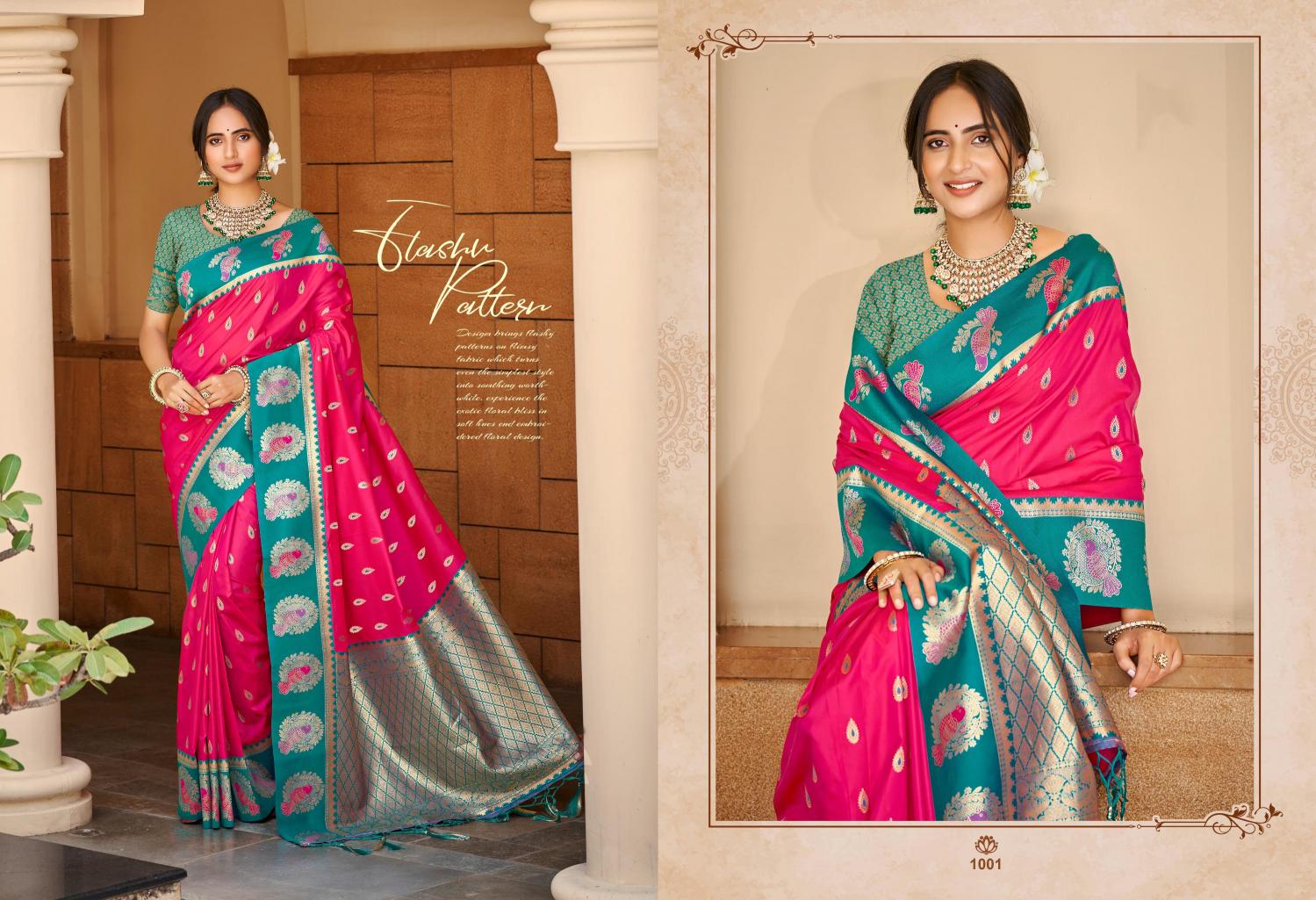 Bunawat - Veena Silk Sangam Prints Silk Woven Work Traditional Saree