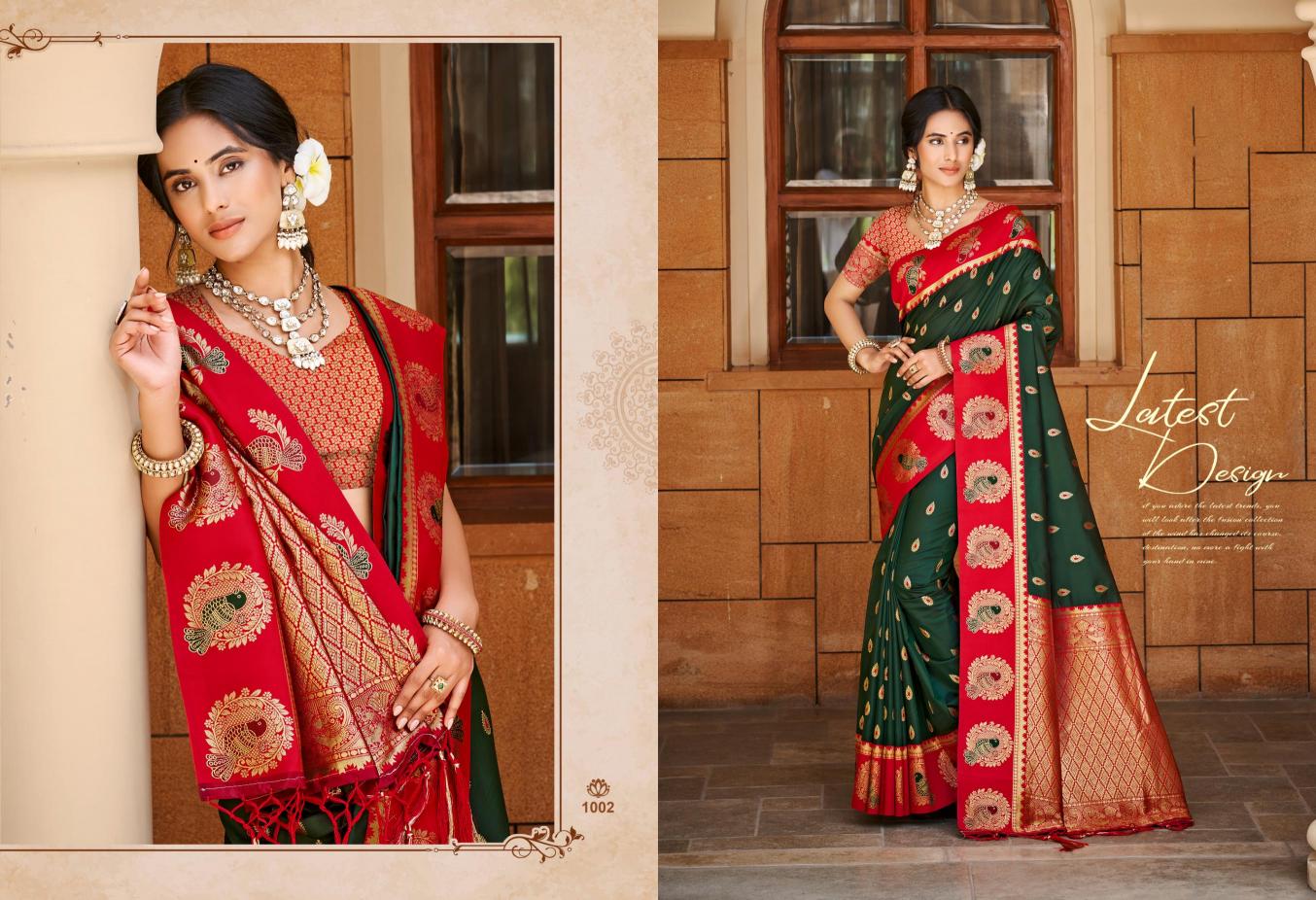 Bunawat - Veena Silk Sangam Prints Silk Woven Work Traditional Saree
