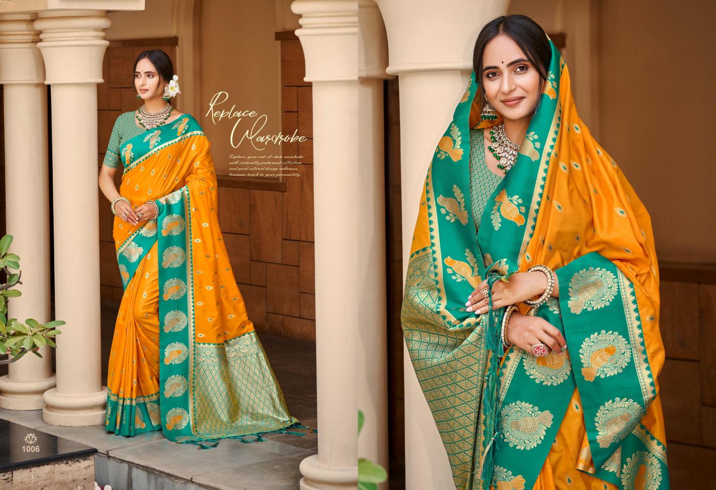 Bunawat - Veena Silk Sangam Prints Silk Woven Work Traditional Saree