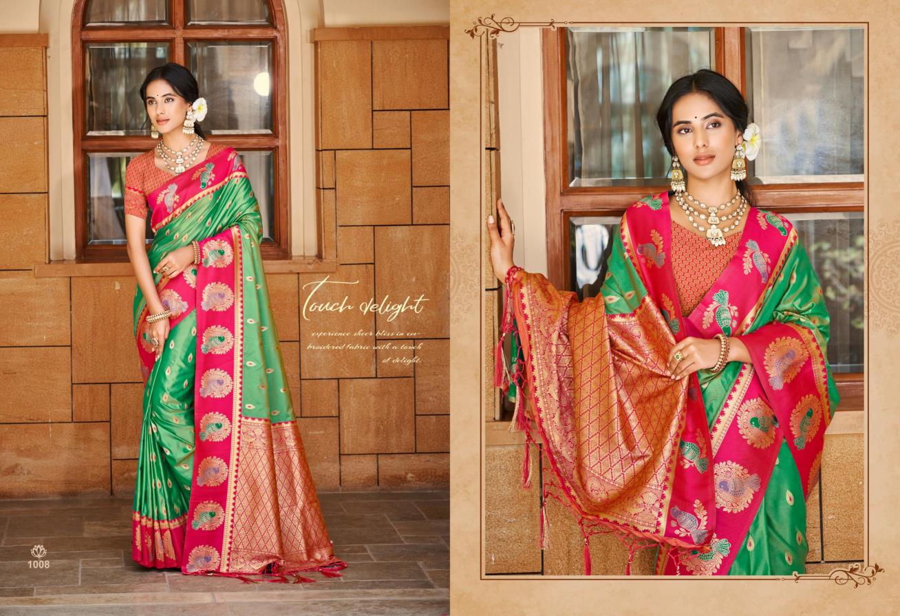 Bunawat - Veena Silk Sangam Prints Silk Woven Work Traditional Saree