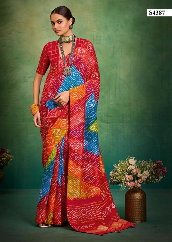 Dazira Bandhej catalog rangeela wholesale sarees surat