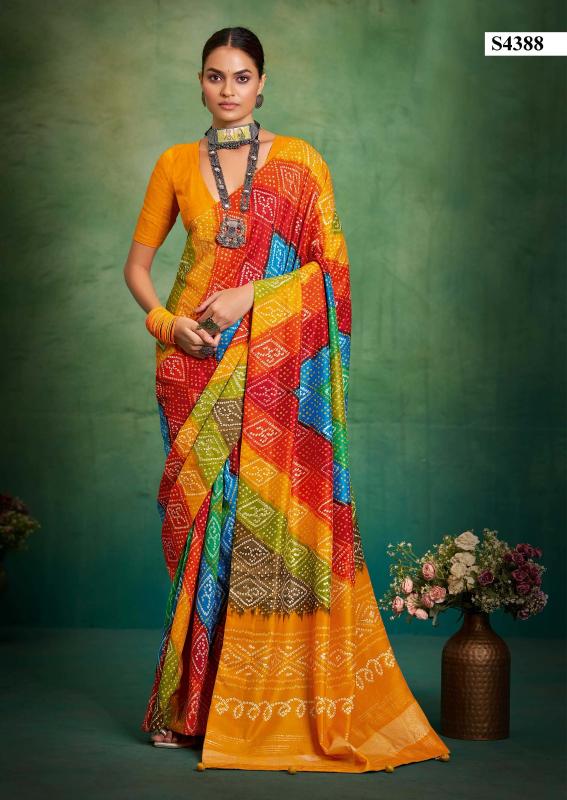 Dazira Bandhej catalog rangeela wholesale sarees surat