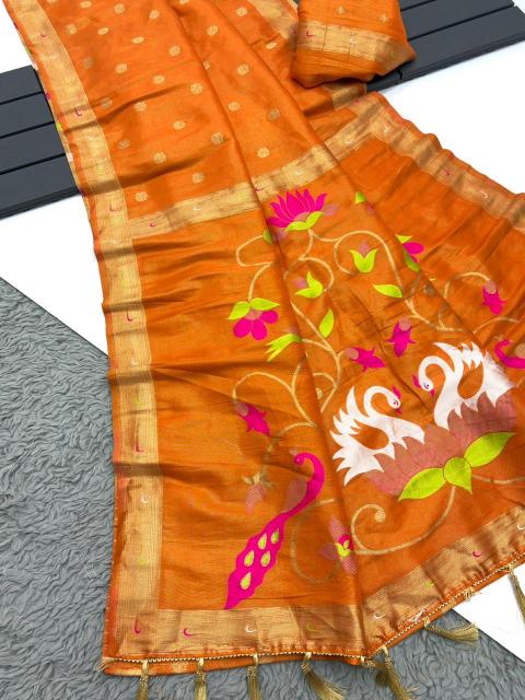 Dazira Organza Tissue silk catalog organza silk saree in surat