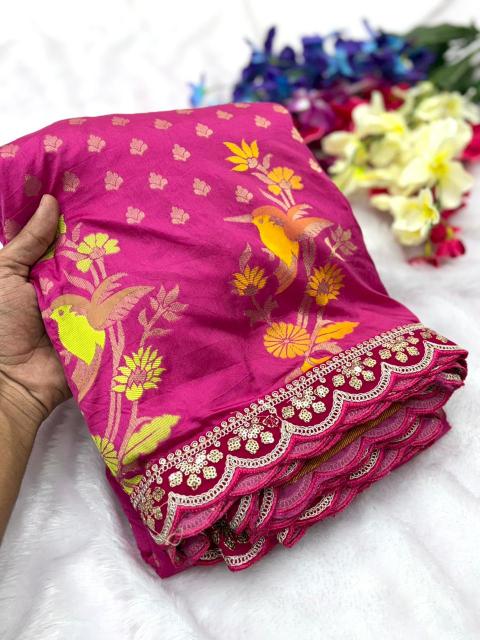Dazira Pure Dola Silk vol 1 catalog surat me saree market kaha hai