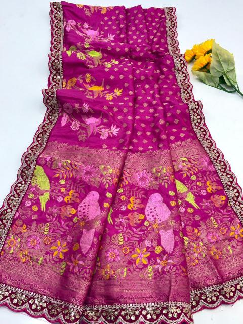 Dazira Pure Dola Silk vol 1 catalog surat me saree market kaha hai
