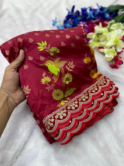 Dazira Pure Dola Silk vol 1 catalog surat me saree market kaha hai