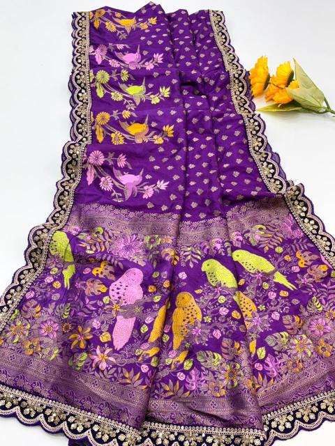 Dazira Pure Dola Silk vol 1 catalog surat me saree market kaha hai