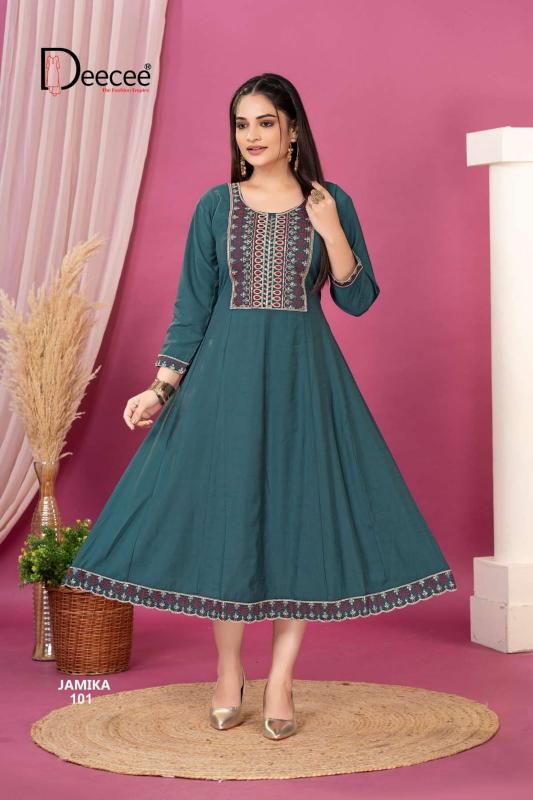 Deecee Jamika catalog anarkali kurti wholesale