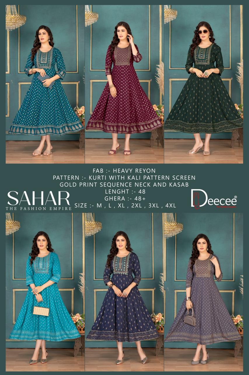 Deecee Sahar catalog online wholesale kurtis