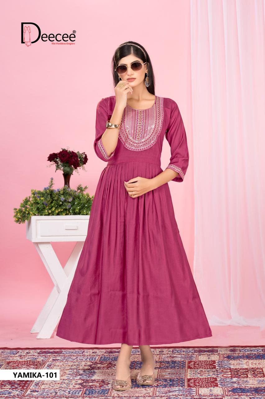 Deecee Yamika catalog branded kurtis wholesale market