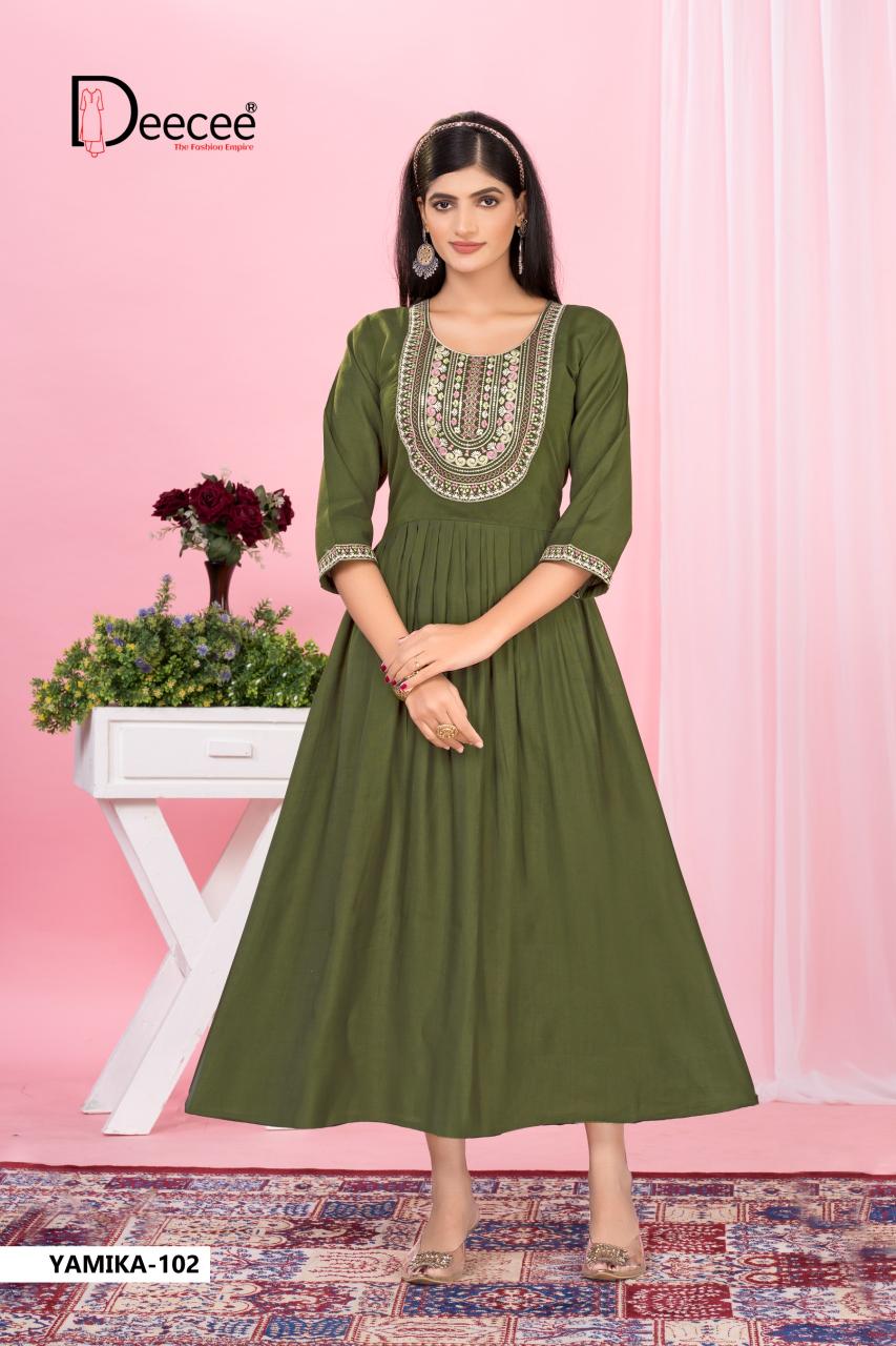Deecee Yamika catalog branded kurtis wholesale market