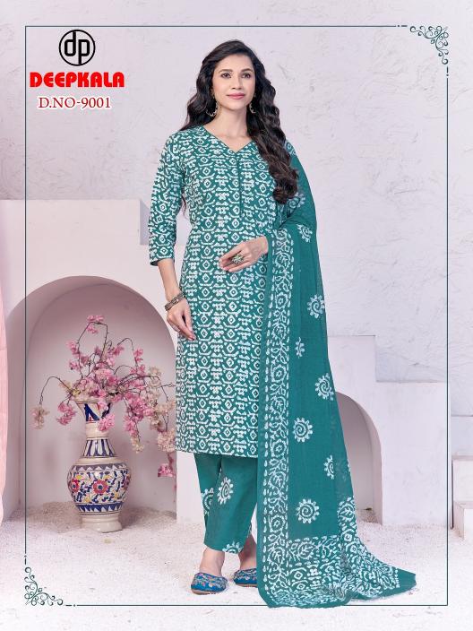 Deepkala Batik Special Vol-9 – Kurti Pant With Dupatta - Wholesale Catalog
