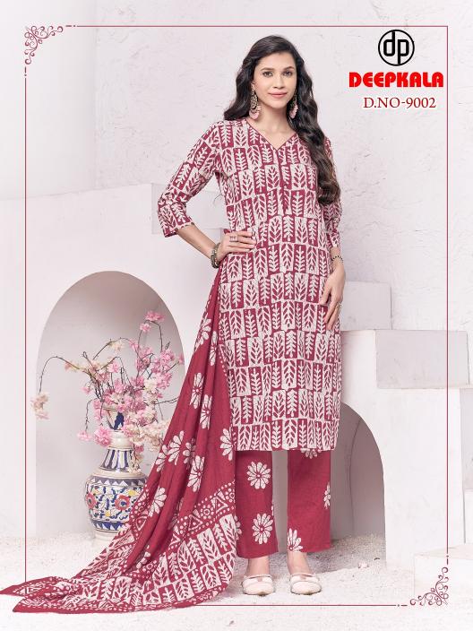 Deepkala Batik Special Vol-9 – Kurti Pant With Dupatta - Wholesale Catalog