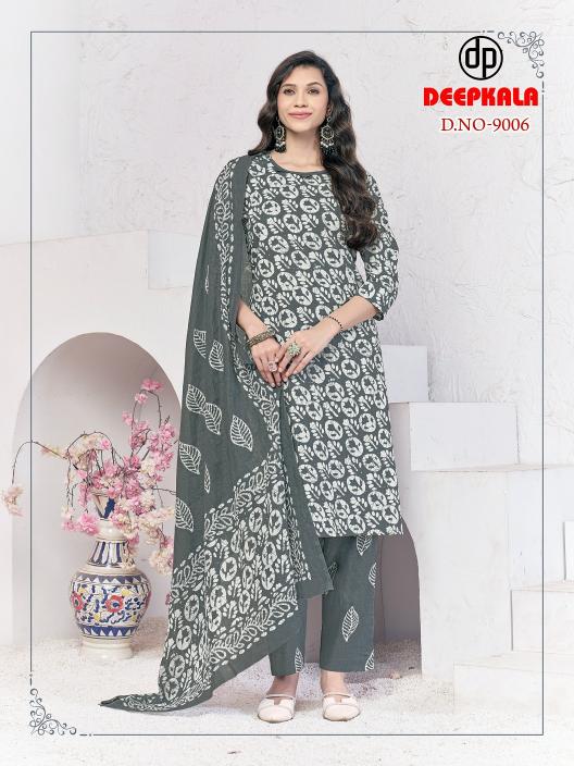 Deepkala Batik Special Vol-9 – Kurti Pant With Dupatta - Wholesale Catalog