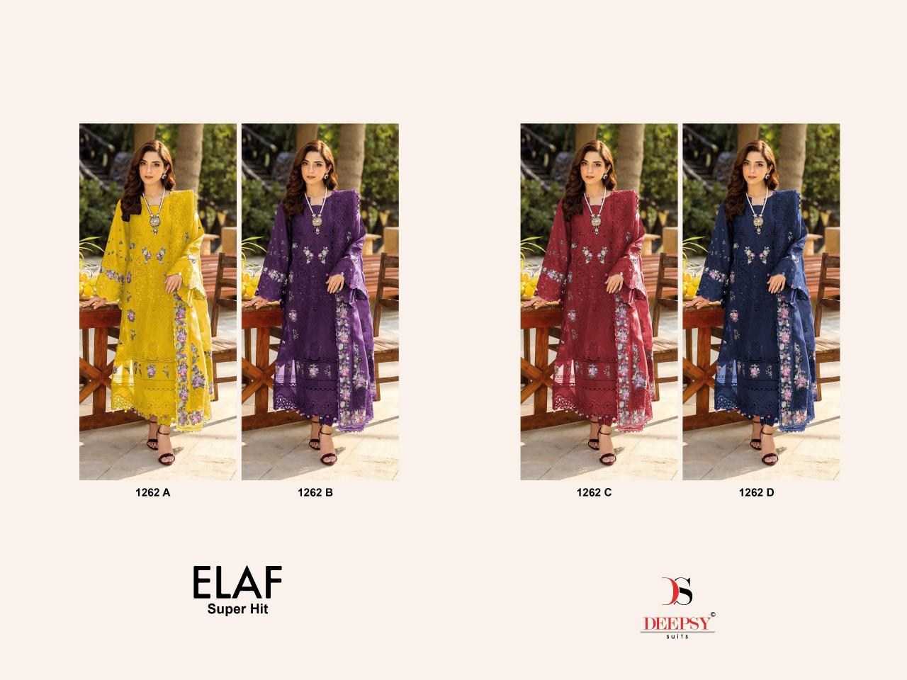 Deepsy Elaf Super Hit 1262 catalog pakistani suits how to purchase in bulk from alibaba