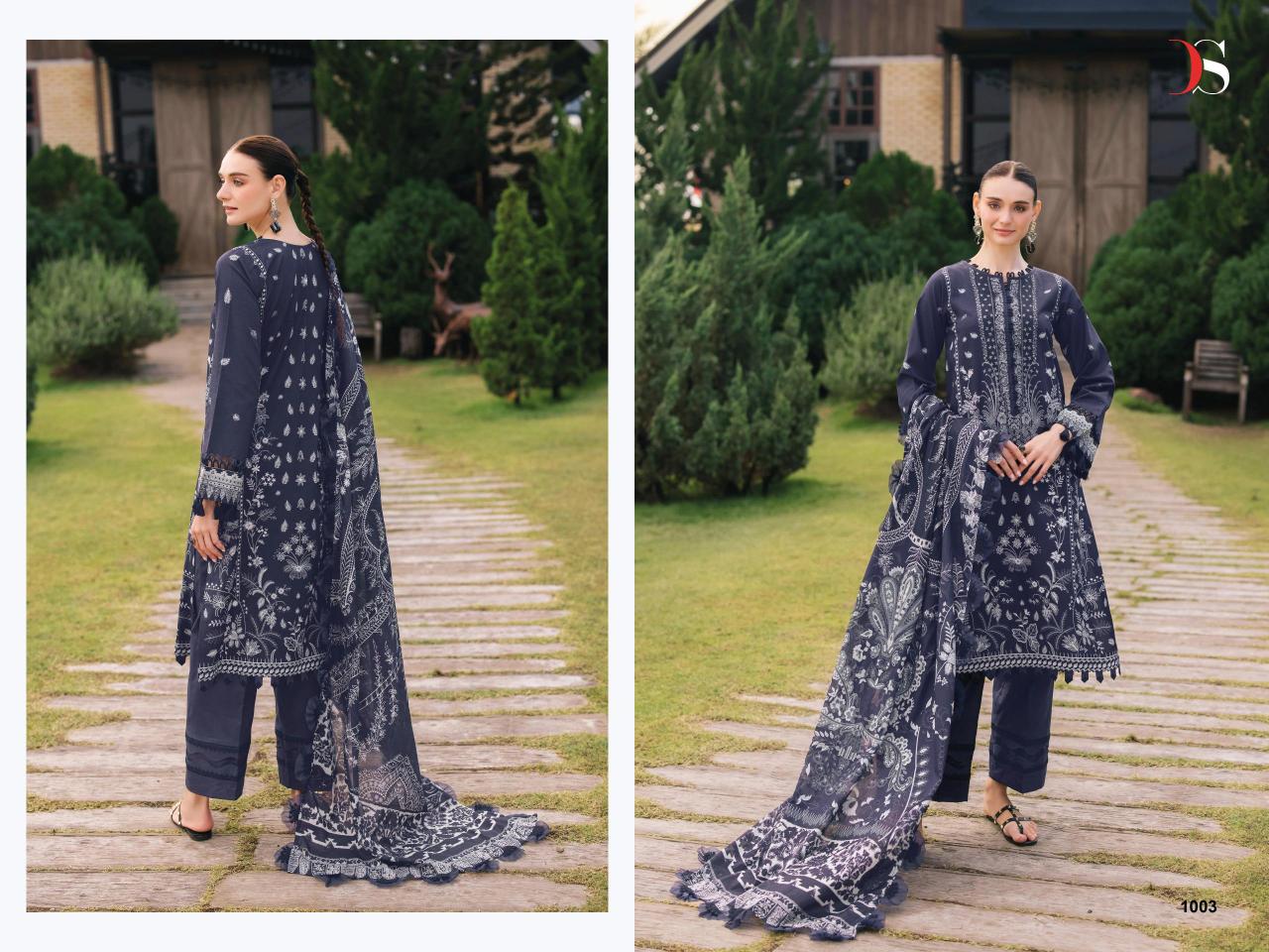 Deepsy Jade Bliss Lawn 25 vol 2 catalog Chiffon Dupatta wholesale pakistani salwar suits