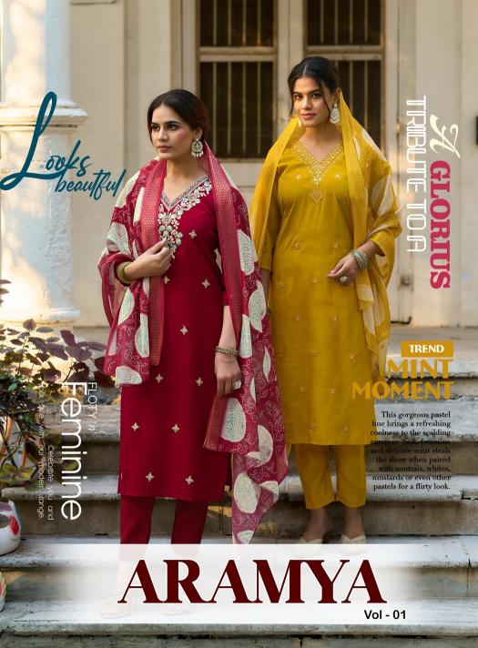 Diya Trends Aramya Vol 1 catalog fiona kurti wholesale
