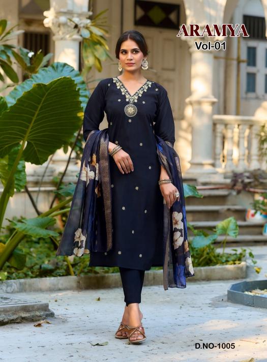 Diya Trends Aramya Vol 1 catalog fiona kurti wholesale