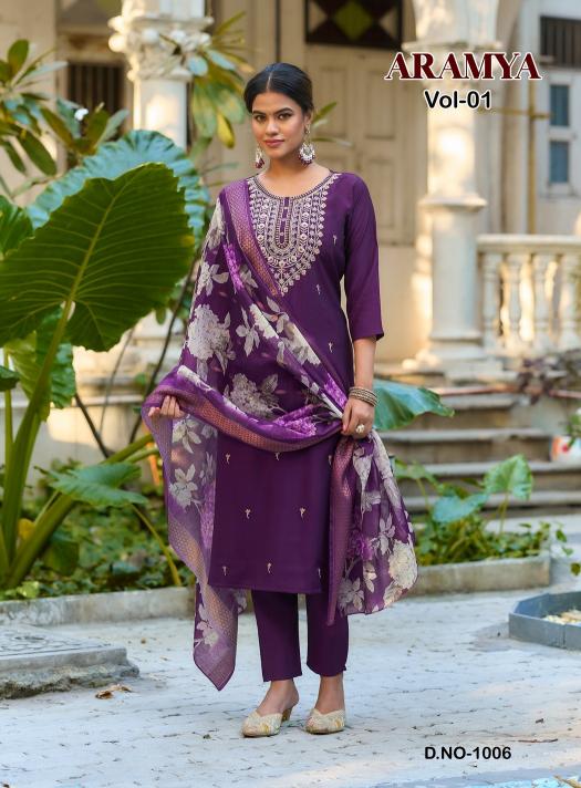 Diya Trends Aramya Vol 1 catalog fiona kurti wholesale