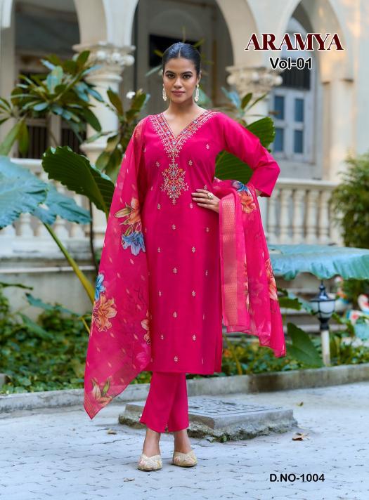 Diya Trends Aramya Vol 1 catalog fiona kurti wholesale
