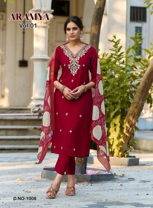 Diya Trends Aramya Vol 1 catalog fiona kurti wholesale