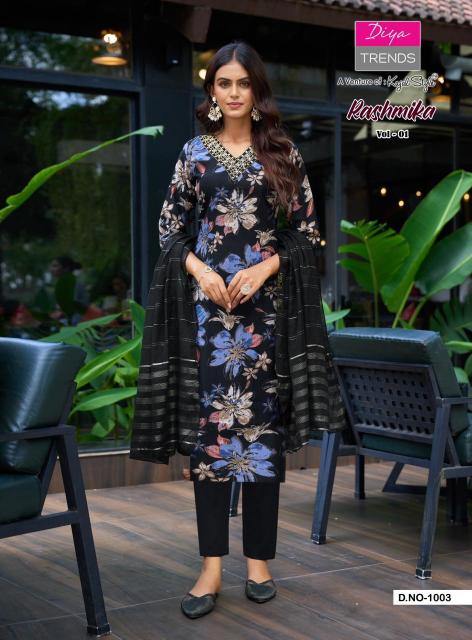 Diya Trends Rashmika vol 1 catalog kurti design 2025 wholesale