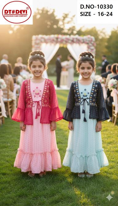Dt Devi 10330 Catalog kids ethnic wear wholesale