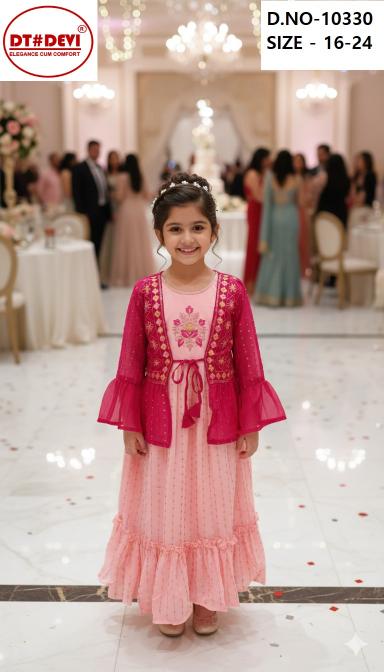Dt Devi 10330 Catalog kids ethnic wear wholesale