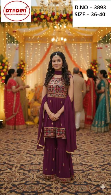 Dt Devi 3893 Catalog designer kurtis wholesale surat