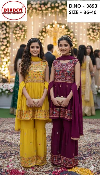 Dt Devi 3893 Catalog designer kurtis wholesale surat