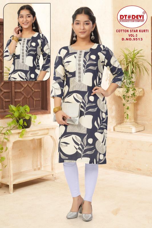 Dt Devi Cotton star vol 3 9513 catalog kids wear wholesale market in delhi