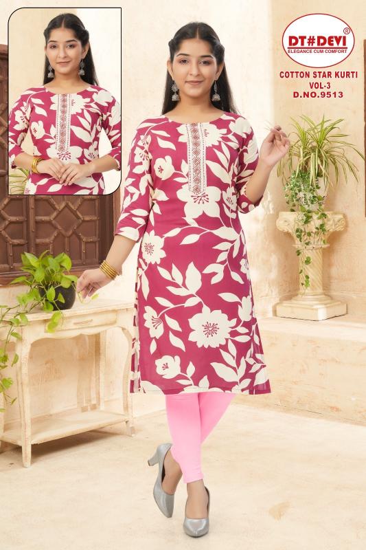 Dt Devi Cotton star vol 3 9513 catalog kids wear wholesale market in delhi