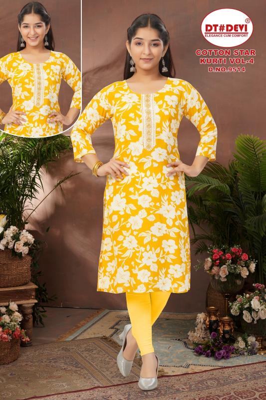 Dt Devi Cotton star vol 4 9514 catalog kids wear wholesale price