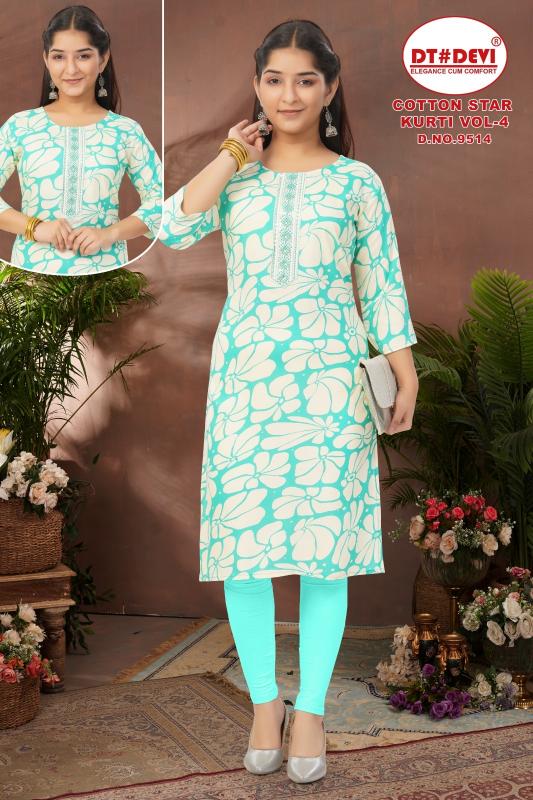 Dt Devi Cotton star vol 4 9514 catalog kids wear wholesale price