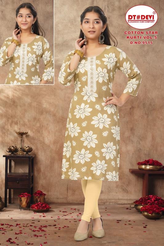 Dt Devi Cotton star vol 5 9515 catalog kids wear wholesale near me