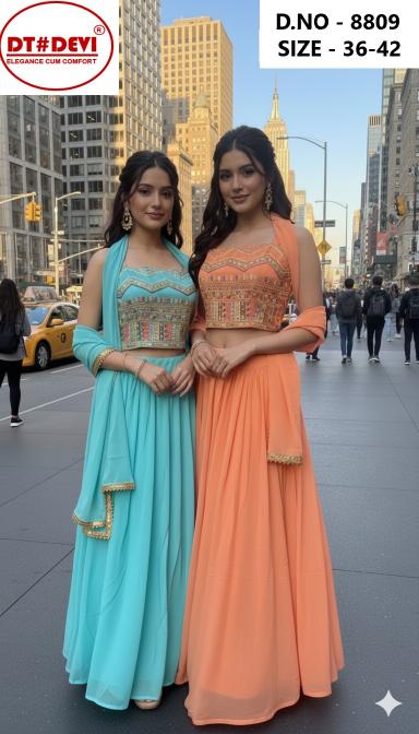 Dt Devi Elliza 8809 Catalog latest indo western style