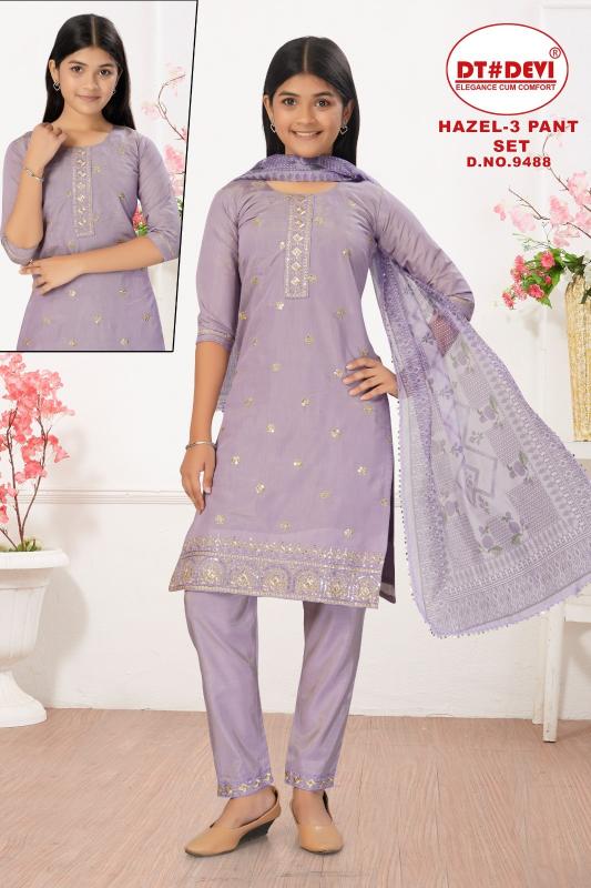 Dt Devi Hazel vol 3 9488 Catalog kids wear wholesaler in near bardhaman
