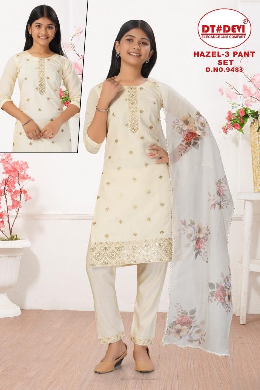 Dt Devi Hazel vol 3 9488 Catalog kids wear wholesaler in near bardhaman
