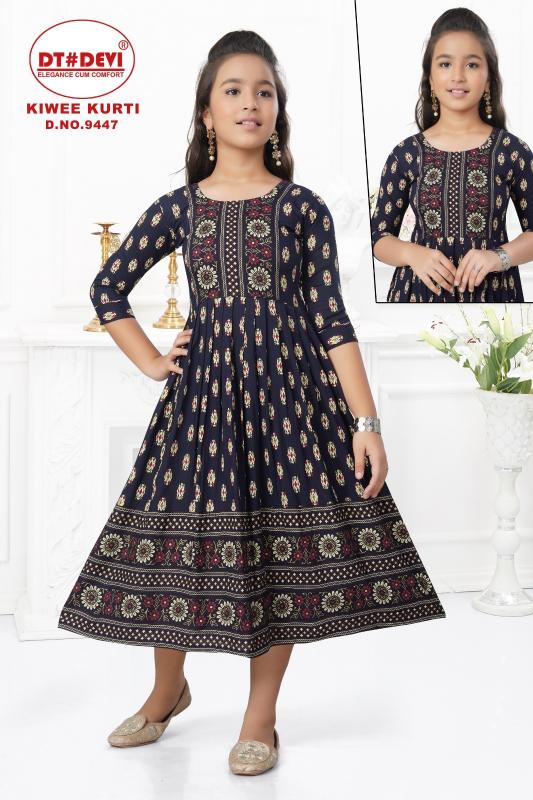 Dt Devi Kiwee 9447 Catalog kids wear wholesaler banar